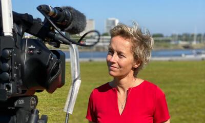 Annick De Ridder op groene zone voor Loodswezen